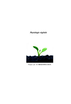 Physiologie Végétale