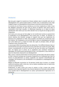 Le développement économique et social à travers la coopérative