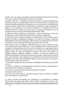 Le développement économique et social à travers la coopérative