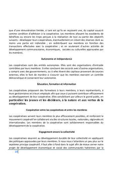 Le développement économique et social à travers la coopérative
