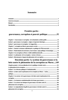 Gouvernance et corruption au Maroc