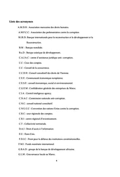 Gouvernance et corruption au Maroc