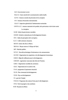 Gouvernance et corruption au Maroc