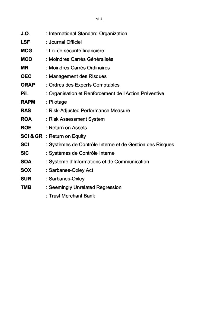 Evaluation des Systèmes de Contrôle Interne et de Gestion des Risques
