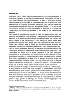 REGARD CROISE SUR LES PERCEPTIONS DU «DECHET»