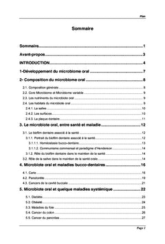 Microbiote orale et maladies générales