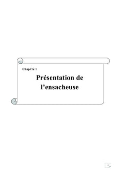 Automatisation et la surveillance d'une ensacheuse semi-automatique