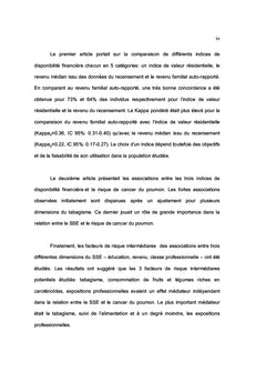 Relation entre statut socio-économique et cancer du poumon