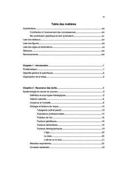 Relation entre statut socio-économique et cancer du poumon