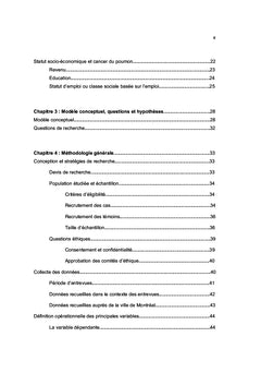 Relation entre statut socio-économique et cancer du poumon