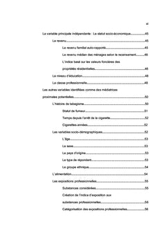 Relation entre statut socio-économique et cancer du poumon