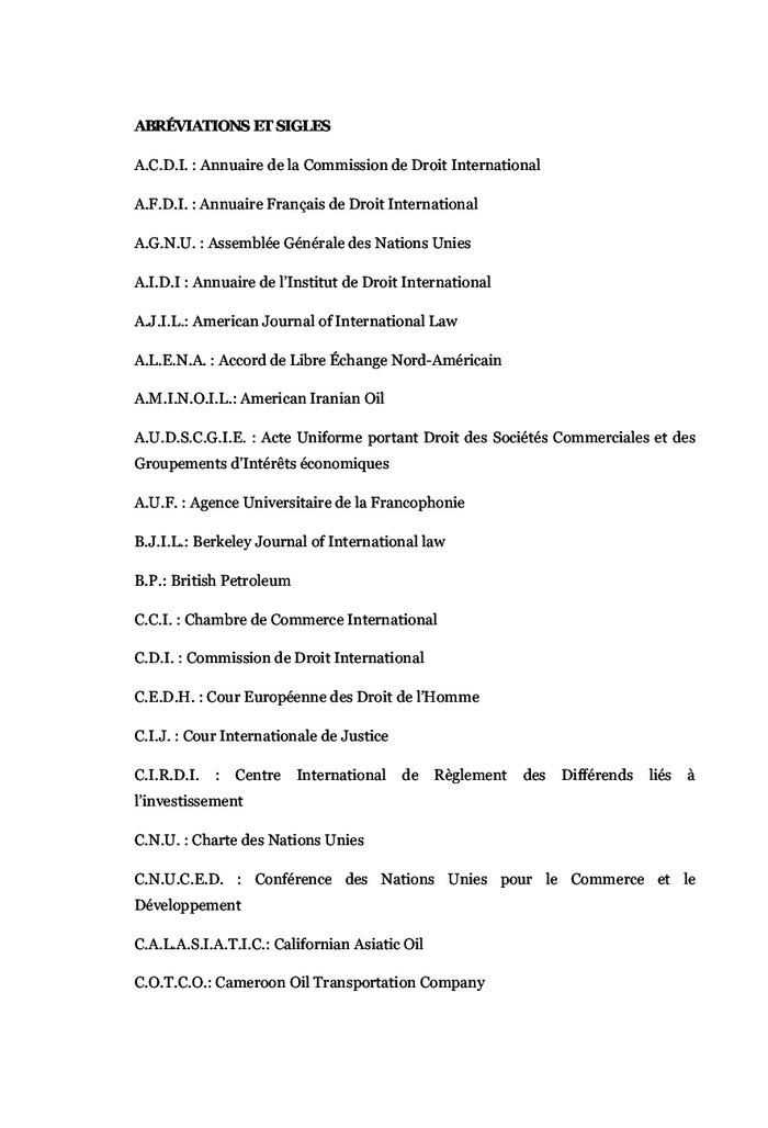CONTRAT D'ÉTAT ET SÉCURITÉ DES INVESTISSEMENTS PÉTROLIERS