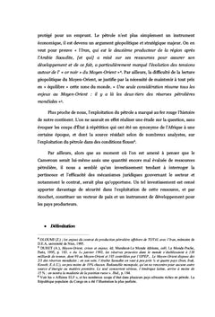 CONTRAT D'ÉTAT ET SÉCURITÉ DES INVESTISSEMENTS PÉTROLIERS