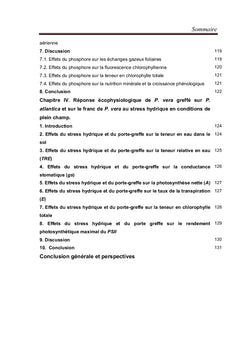 Comportement écophysiologique du pistachier,soumis au stress