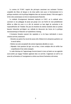 Manuel sur l'Economie Monétaire et Financière : Cours et Exercies