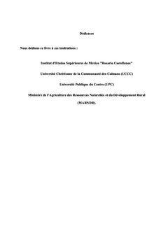 Évaluation agrobromatologique de trois (3) cultures fourragères