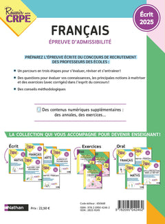 CRPE écrit Français - admissibilité - nouveau concours 2025