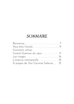 Guérison du coeur - Cartes oracle