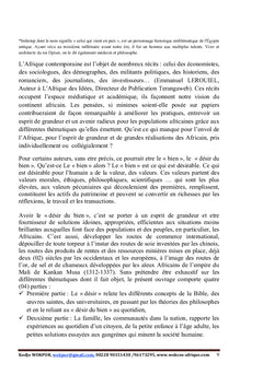 L'Afrique et l'Africain ...