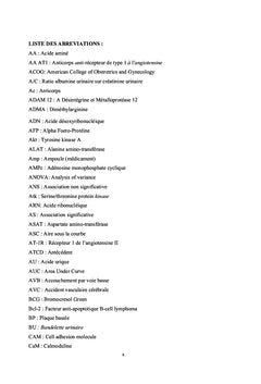 Etude de la prééclampsie : de la Biologie à la Clinique