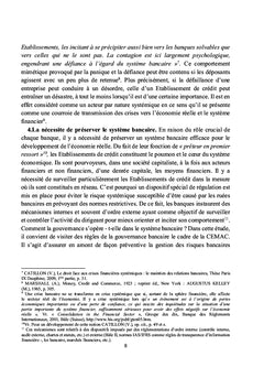 Le système de gouvernance bancaire dans la CEMAC