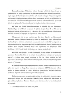 EDUCATION THERAPEUTIQUE DE L'ENFANT ATTEINT DE MALADIE COELIAQUE