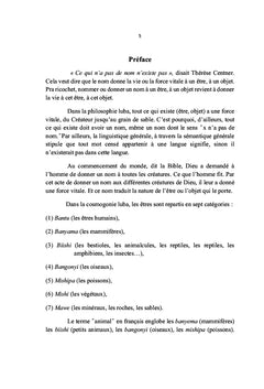 La Zoonymie du Kílúba