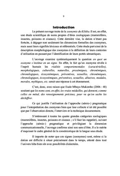 La Zoonymie du Kílúba