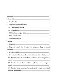 Programme d'éducation thérapeutique de l'enfant asthmatique