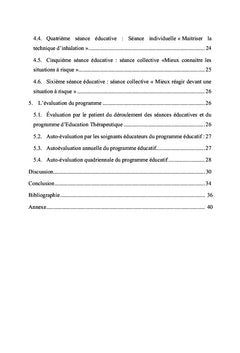 Programme d'éducation thérapeutique de l'enfant asthmatique