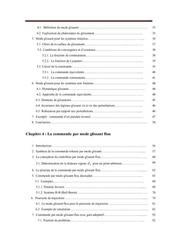 Commande des Systèmes Non Linéaires