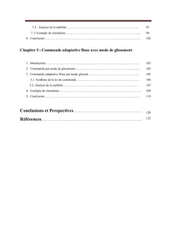 Commande des Systèmes Non Linéaires