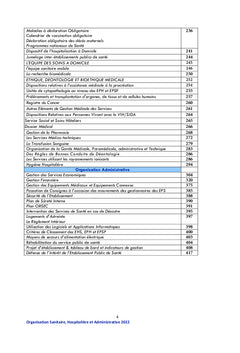 Organisation Sanitaire des Etablissements de Santé en Algérie