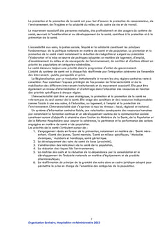 Organisation Sanitaire des Etablissements de Santé en Algérie
