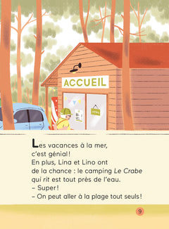 Lina et Lino campent à la mer