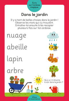 J'apprends les premiers mots - Ardoise magique
