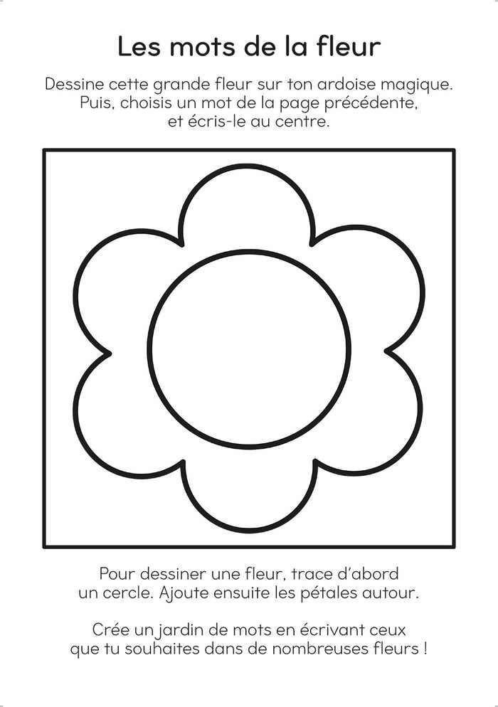 J'apprends les premiers mots - Ardoise magique