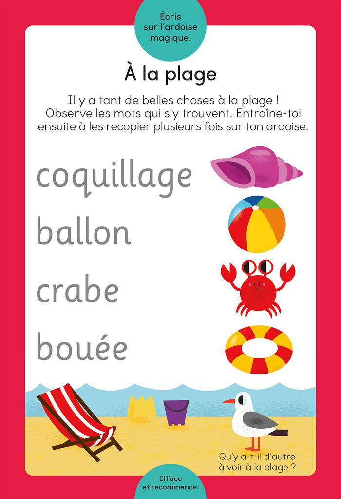 J'apprends les premiers mots - Ardoise magique