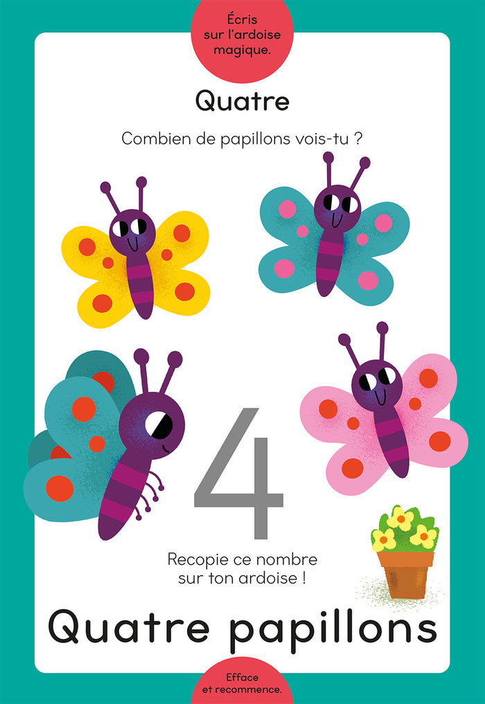 J'apprends les premiers nombres - Ardoise magique