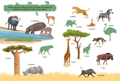 Mon imagier en autocollants : Les animaux du monde