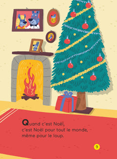 Le loup et les trois pères Noël