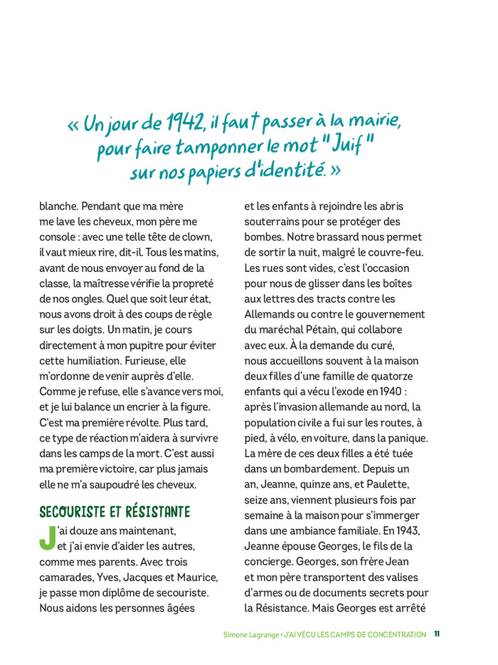 J'ai vécu les camps de concentration