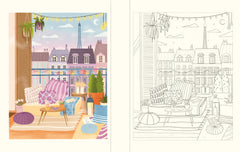 Flâneries urbaines : un beau livre à colorier