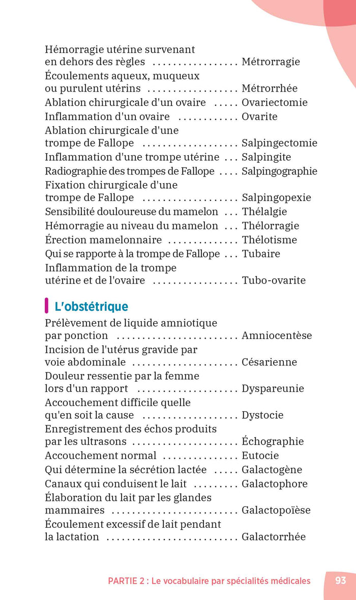 Le vocabulaire médical des AS/AP/AES