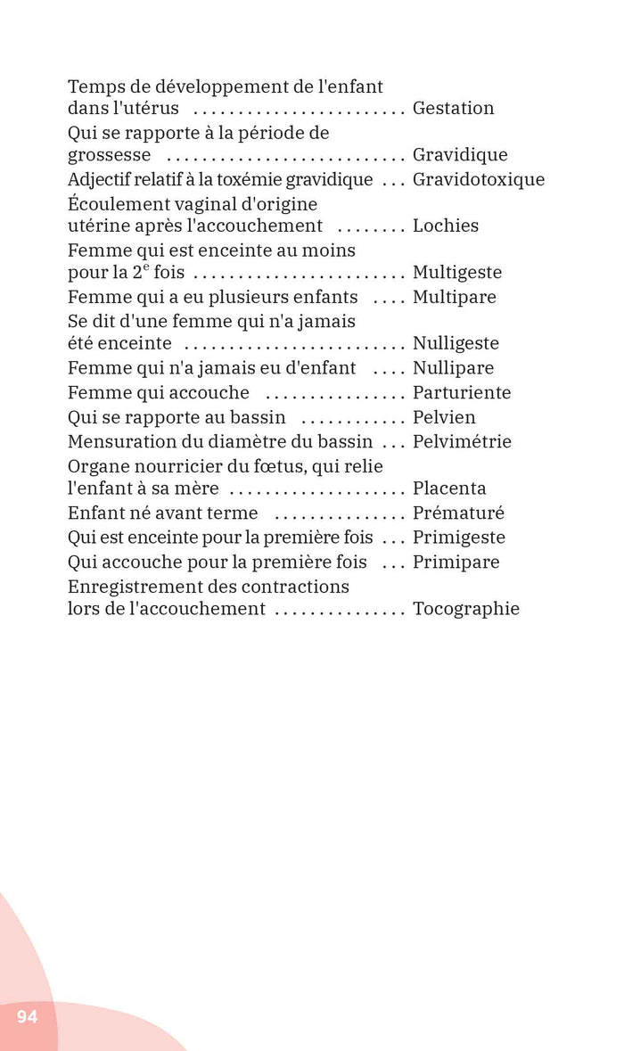 Le vocabulaire médical des AS/AP/AES