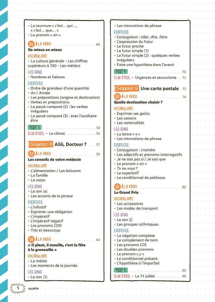 Mon programme en 3 mois - Français pour étrangers - Approfondissement