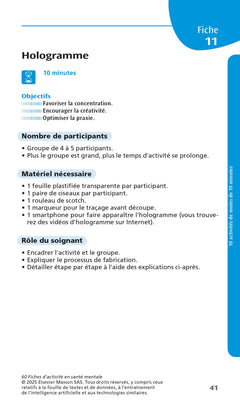 60 fiches d'activités en santé mentale
