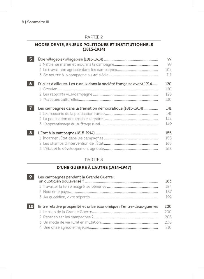 Vivre à la campagne en France, de 1815 aux années 1970