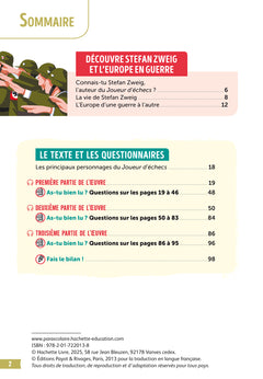 BiblioCollège Le Joueur d'échecs, Stefan Zweig