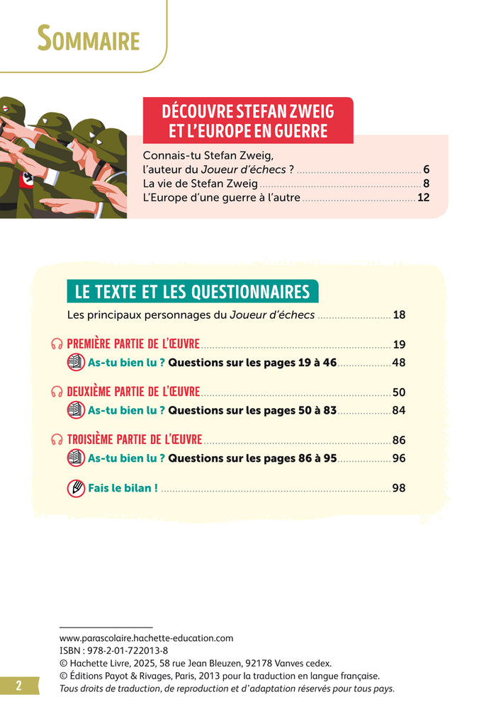 BiblioCollège Le Joueur d'échecs, Stefan Zweig